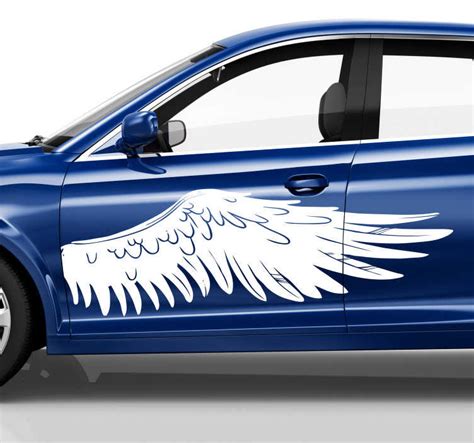 angel wings car logo|angel wing decals car window.